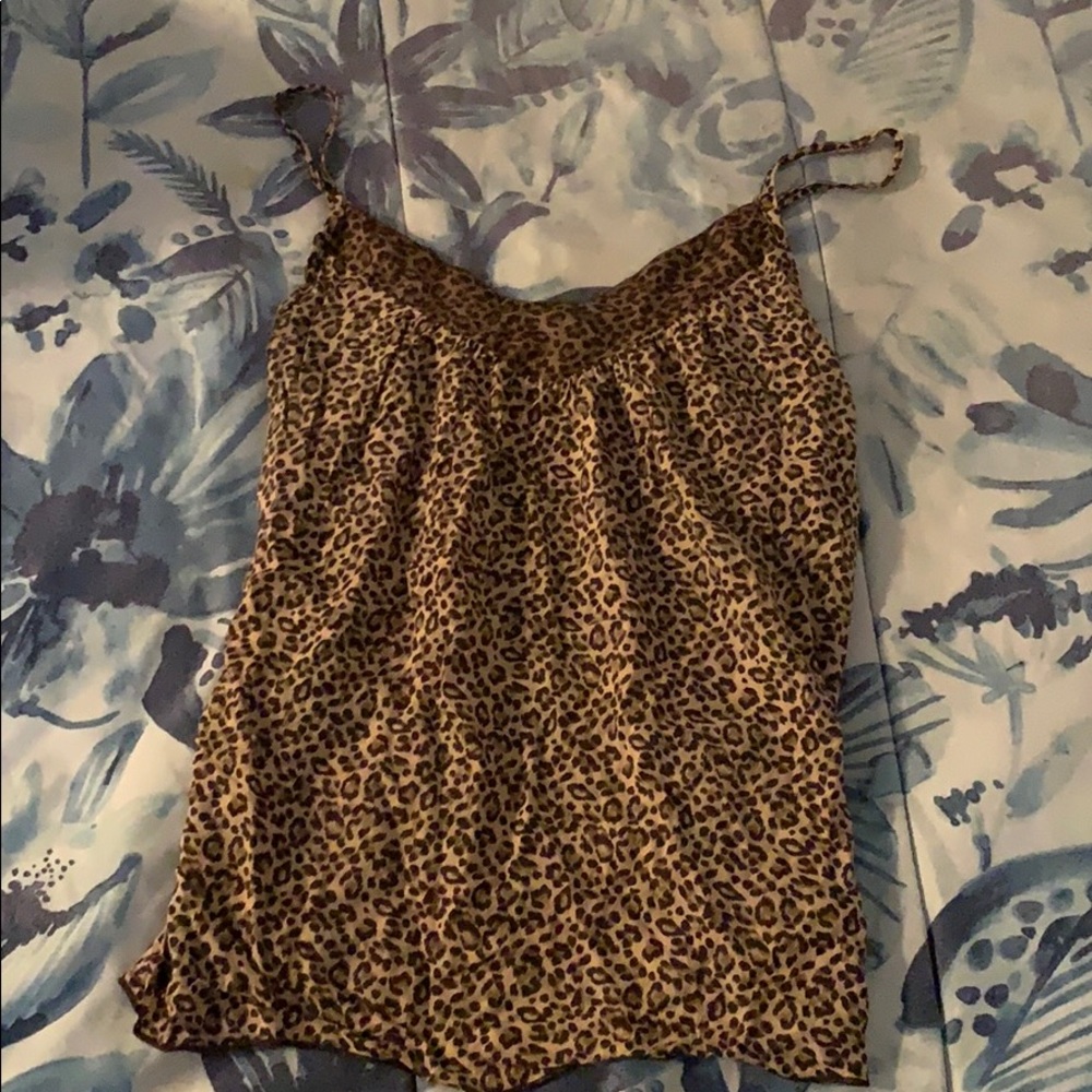 Leopard print tank top